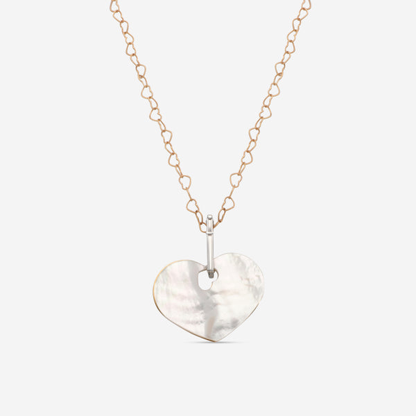 Nanis 18K Yellow Gold Diamond & Mother of Pearl Pendant Necklace PS15-21 - THE SOLIST