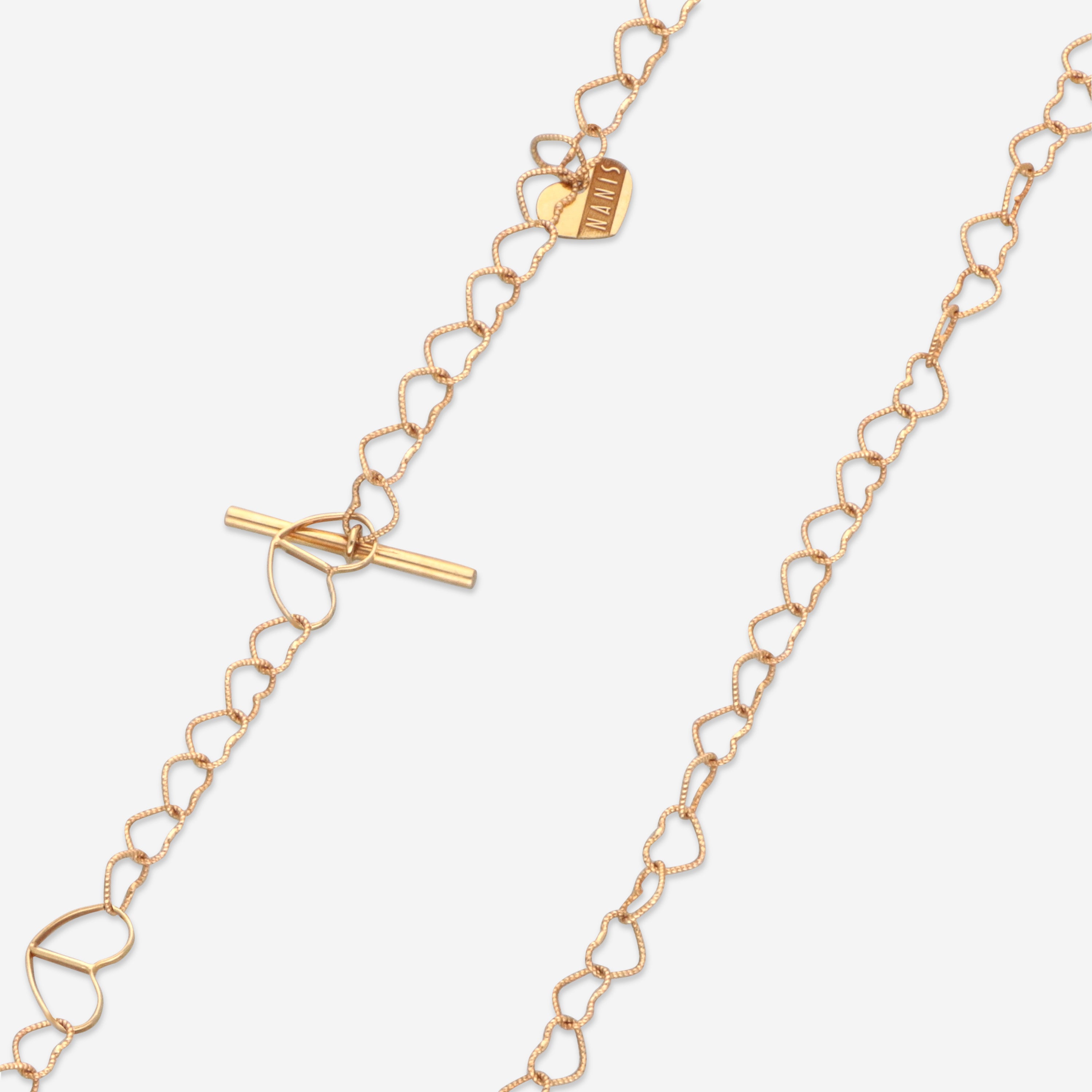 Nanis 18K Yellow Gold Diamond & Mother of Pearl Pendant Necklace PS15-21 - THE SOLIST