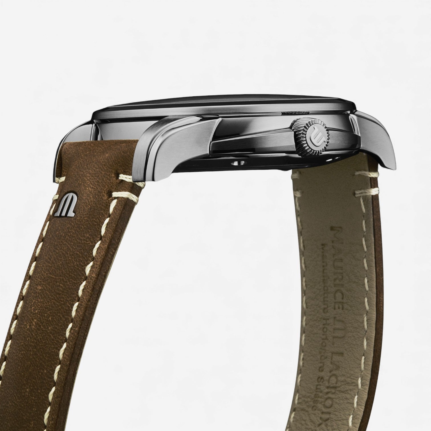 Maurice Lacroix Pontos Day Date Stainless Steel Automatic Men's Watch PT6358-SS001-130-2