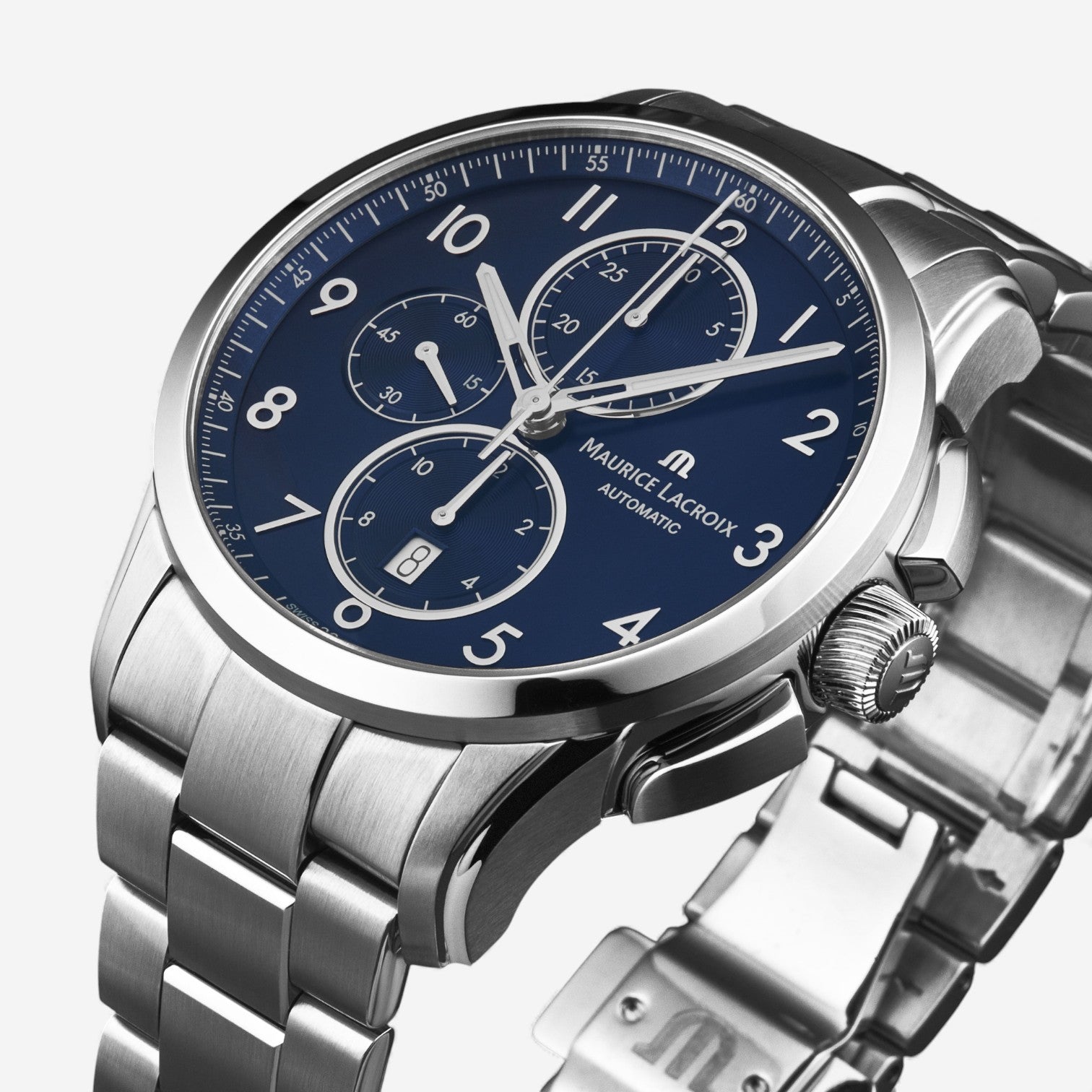 Maurice Lacroix Pontos Chronograph Stainless Steel Automatic Men's Watch PT6388-SS002-420-1