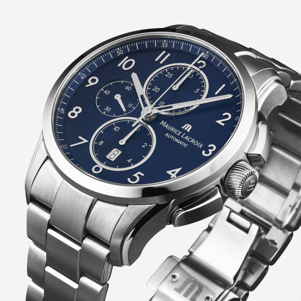 Maurice Lacroix Pontos Chronograph Stainless Steel Automatic Men's Watch PT6388-SS002-420-1