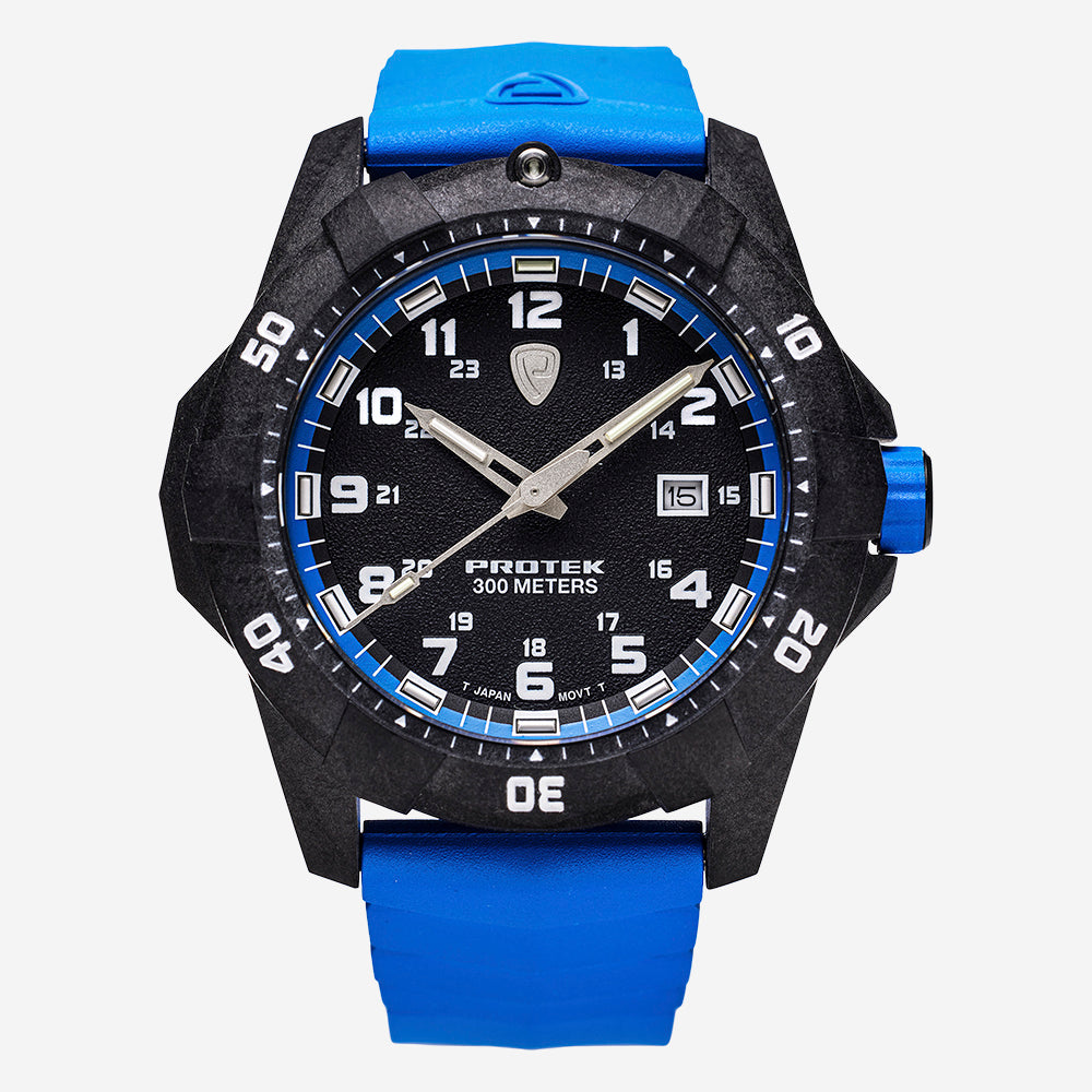 ProTek Carbon Dive 42mm Quartz Men's Watch PT1003B