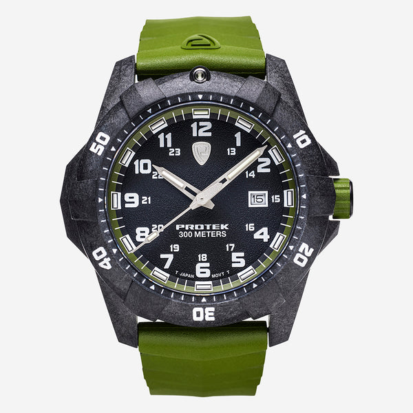 ProTek Carbon Dive 42mm Quartz Men's Watch PT1005G
