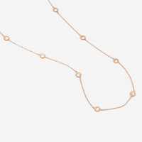 Ina Mar 14K Rose Gold Diamond Bezel Station Necklace N1135D-FR-100F - THE SOLIST