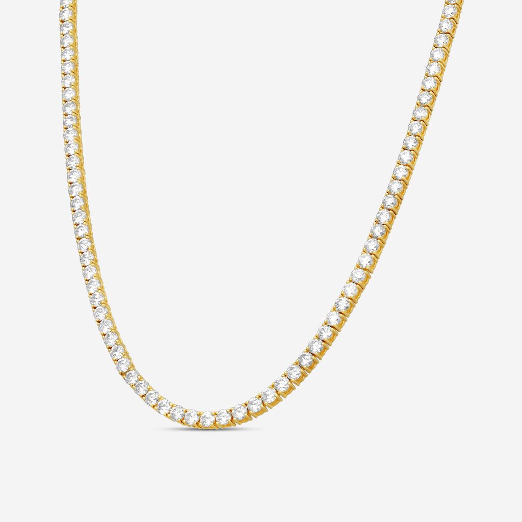Ina Mar 14K Yellow Gold Diamond 4-Prong Tennis Necklace N1197K-FY-1500F - THE SOLIST