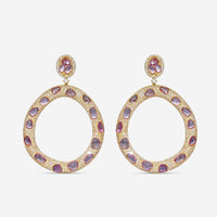 Diana M. Jewels 18K Rose Gold Sapphire & Diamond Drop Earrings R15156-133