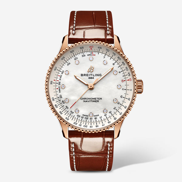 Breitling Navitimer Automatic 18K Rose Gold Automatic Ladies Watch R17327211A1P1