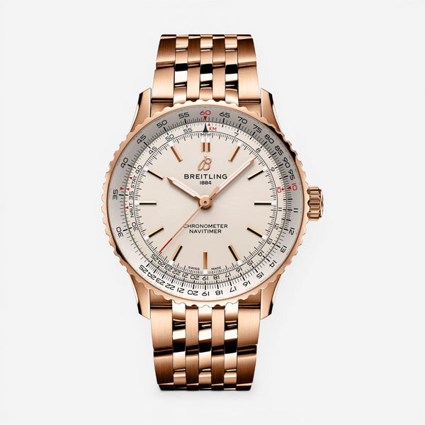 Breitling Navitimer 18K Rose Gold Automatic Men's Watch R17329F41G1R1