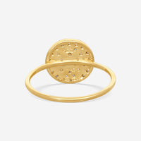 Sydney Evan Small Butterfly Medallion 14K Yellow Gold Diamond Ring Sz. 6 R35418BND-YB6