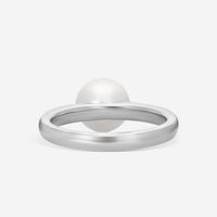 ASSAEL - Single Akoya Cultured Pearl set in 18K WG Ring, Sz 6.5 (Kelly) - R4105 - THE SOLIST