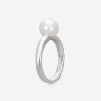 ASSAEL - Single Akoya Cultured Pearl set in 18K WG Ring, Sz 6.5 (Kelly) - R4105 - THE SOLIST