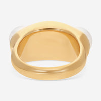 Assael 18K Yellow Gold Japanese Akoya Cultured Pearl Ring Sz. 6.75 R4293 - THE SOLIST