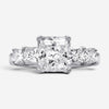 Diana M. Jewels 18K White Gold Diamond Engagement Ring Sz. 6 RAD373