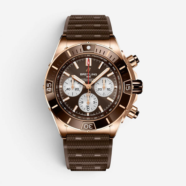 Breitling Super Chronomat 18K Rose Gold Automatic Men's Watch RB0136E31Q1S1