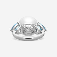 Assael - Aquamarine & South Sea Cultured Pearl Ring RCO-WAQ - THE SOLIST