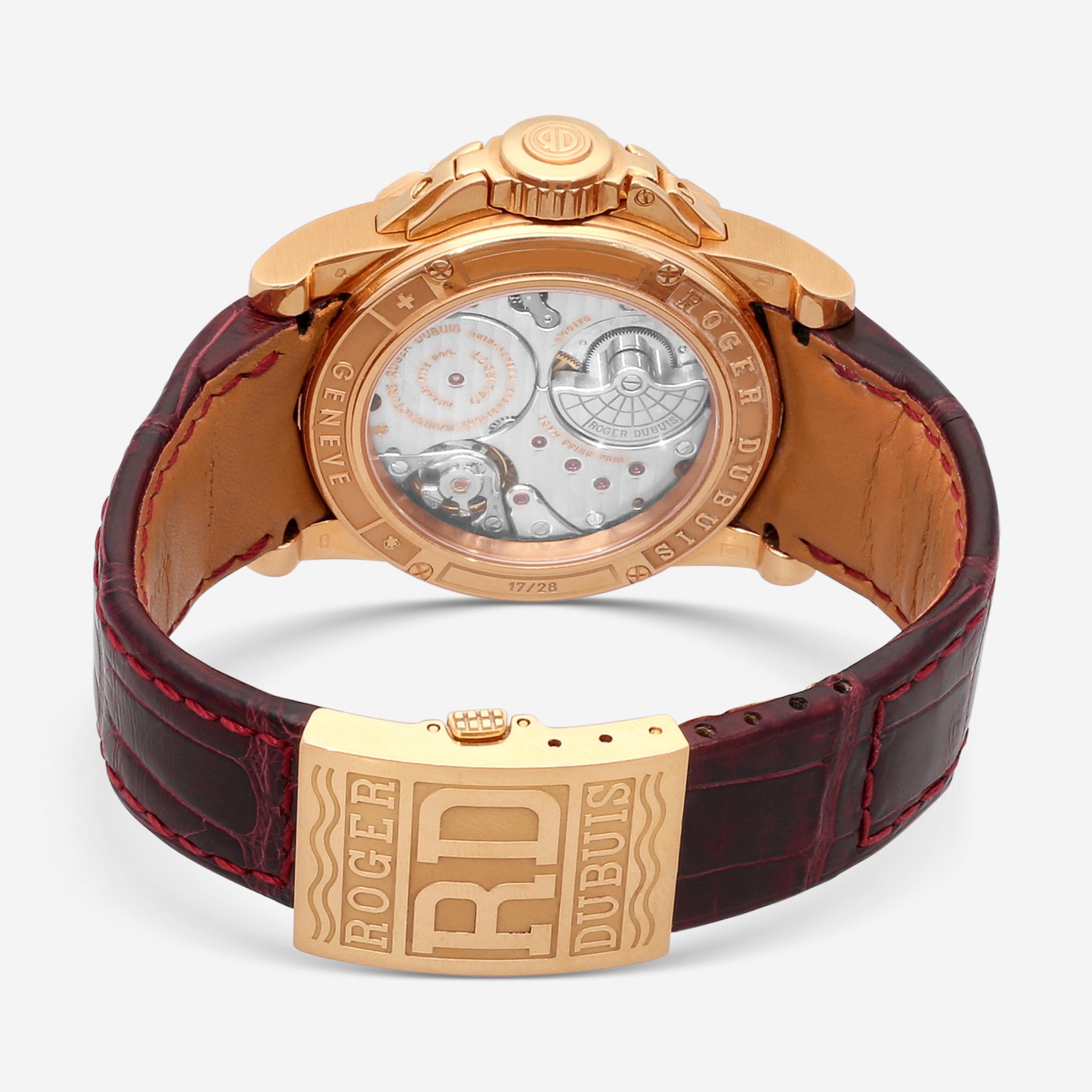 Roger Dubuis Excalibur 18K Rose Gold Automatic Men's Watch RDDBEX0220