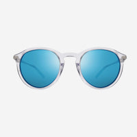 Revo Python III Crystal & H2O Heritage Blue Oval Sunglasses RE117709H20