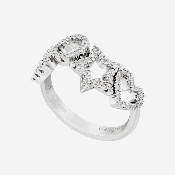 Piero Milano 18K White Gold Diamond Ring Sz 7.75 56.3 RIDI-102371-364 - THE SOLIST