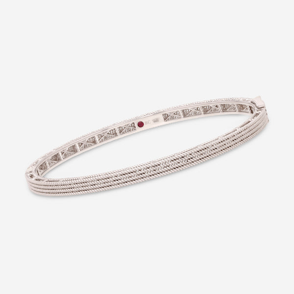Roberto Coin Symphony Barocco 18K White Gold Bangle Bracelet 7771361AWBA0 - THE SOLIST