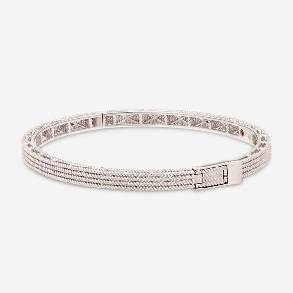 Roberto Coin Symphony Barocco 18K White Gold Bangle Bracelet 7771361AWBA0 - THE SOLIST