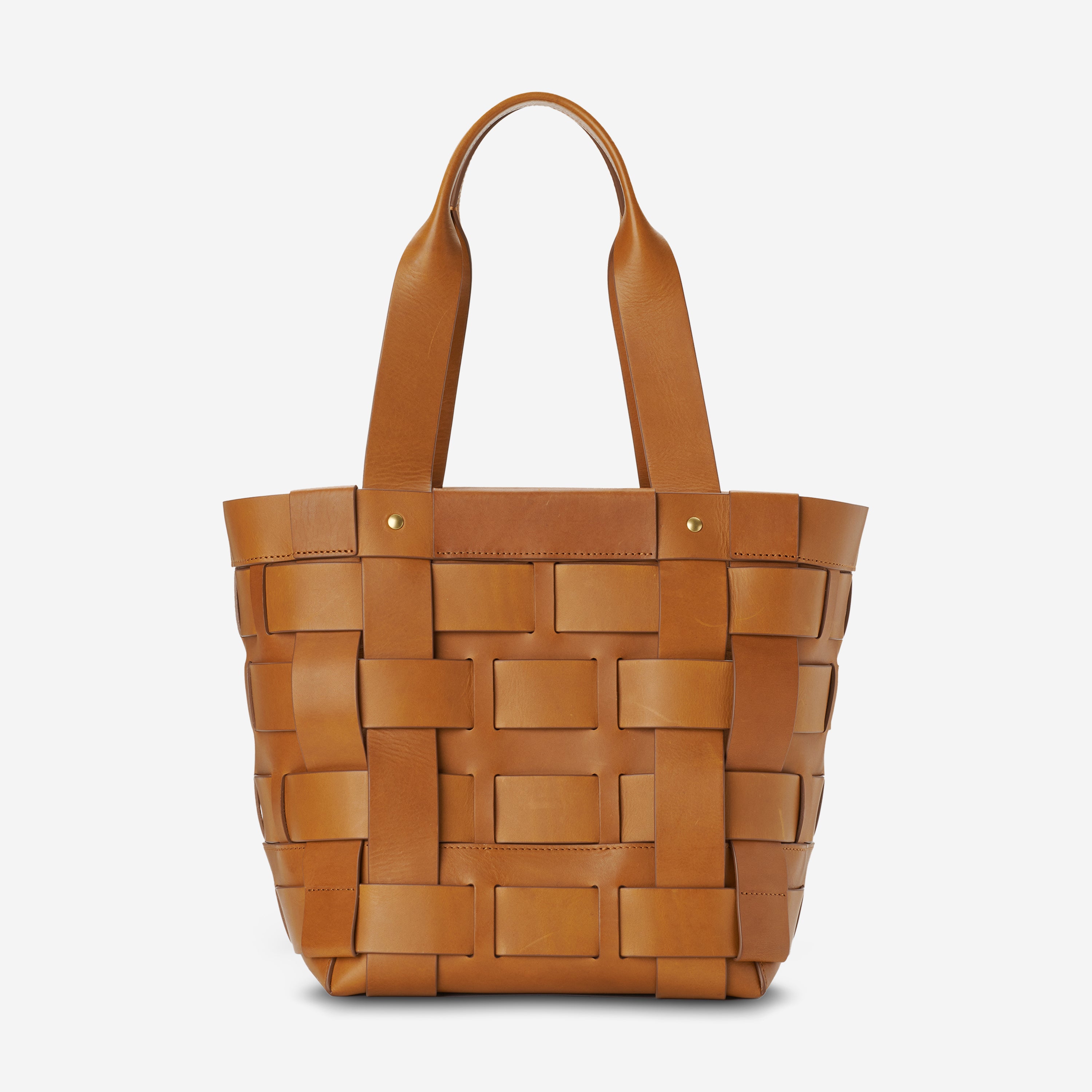 Shinola The Medium Bixby Tan Vachetta Leather Basket Bag 20254496