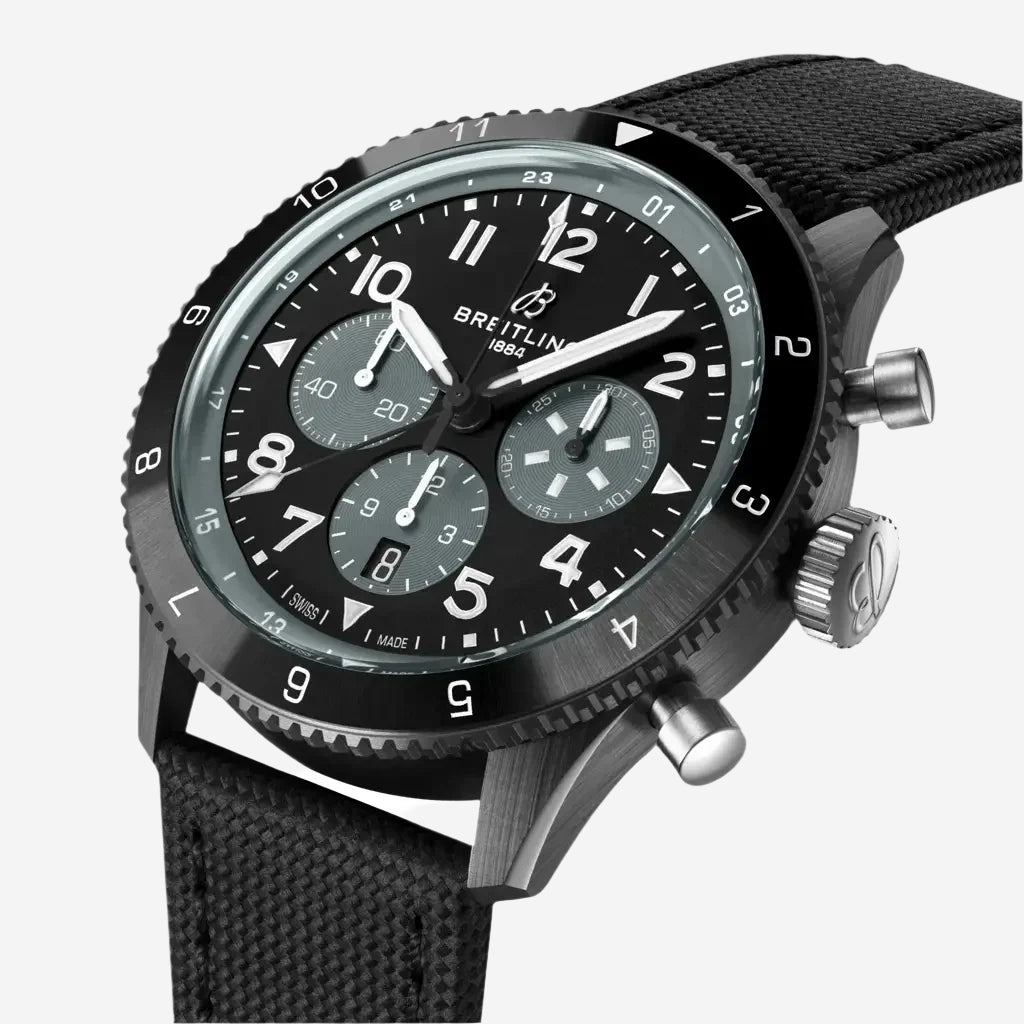 Breitling Super AVI Mosquito Night Fighter Chronograph Ceramic Men's Watch SB04451A1B1X1 - THE SOLIST