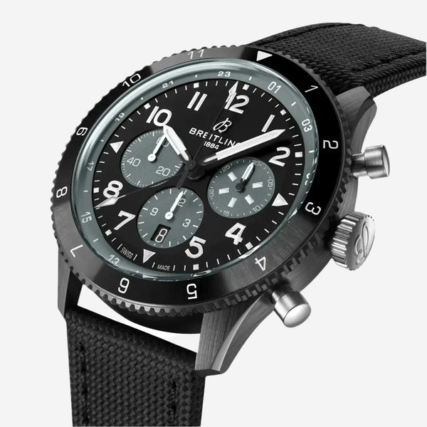 Breitling Super AVI Mosquito Night Fighter Chronograph Ceramic Men's Watch SB04451A1B1X1 - THE SOLIST