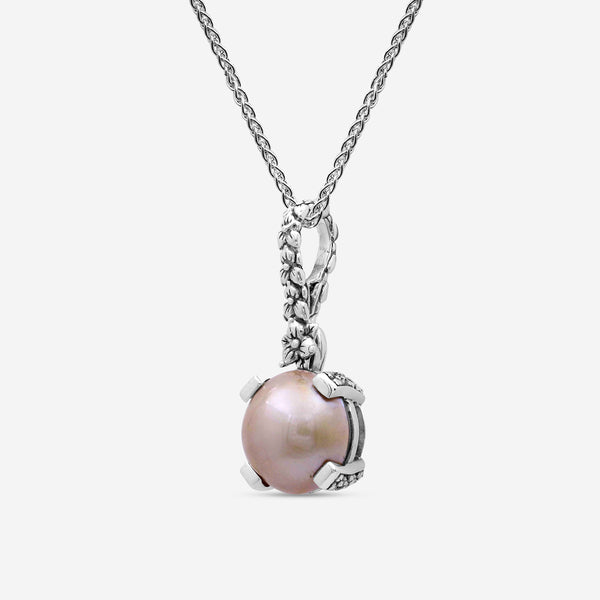 Stephen Dweck Sterling Silver, Round Golden Pearl Pendant SDP-24003 - THE SOLIST