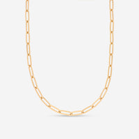Ina Mar 14K Yellow Gold Square Tube Paperclip Necklace SGN13058K4Y