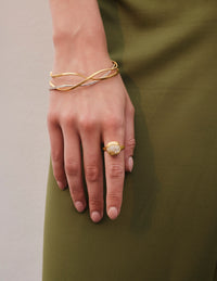 Marco Bicego Marrakech 18K Yellow & White Gold Diamond Layered Twisted Coil Bangle Bracelet SG33_B_YW_M5 - THE SOLIST