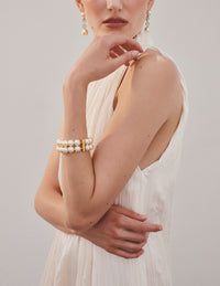 Assael 18K Yellow Gold Diamond & South Sea Cultured Pearl Bracelet B1655 - THE SOLIST