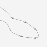 Ina Mar 14K White Gold Diamond Bezel Station Necklace N1135B-FW-050F - THE SOLIST