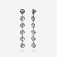 Konstantino Sterling Silver, Mother Of Pearl and Rock Crystal Doublet Drop Earrings SKKJ510-313 - THE SOLIST