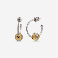 Konstantino Sterling Silver & 18K Yellow Gold Huggie Earrings SKKJ616-130