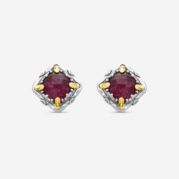 KONSTANTINO - "Gen K" Sterling Silver & 18k Yellow Gold, Ruby Doublet Earrings (RBY: 7.50mm) - SKKJ685-546

Earring Dimensions: 0.44 in. - THE SOLIST