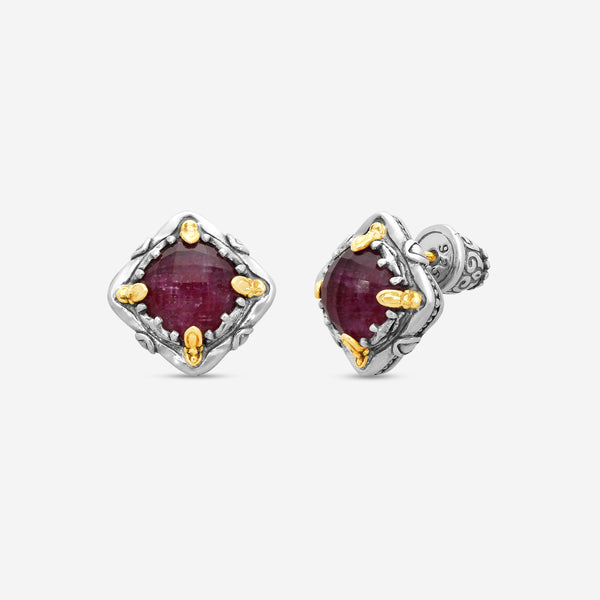 KONSTANTINO - "Gen K" Sterling Silver & 18k Yellow Gold, Ruby Doublet Earrings (RBY: 7.50mm) - SKKJ685-546

Earring Dimensions: 0.44 in. - THE SOLIST