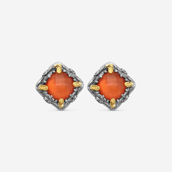 KONSTANTINO - "Gen K" Sterling Silver & 18k Yellow Gold, Carnelian Doublet Earrings (CAR: 7.50mm) - SKKJ685-547

Earring Dimensions: 0.44 in. - THE SOLIST