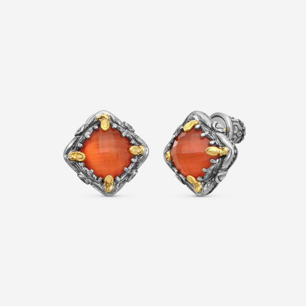 KONSTANTINO - "Gen K" Sterling Silver & 18k Yellow Gold, Carnelian Doublet Earrings (CAR: 7.50mm) - SKKJ685-547

Earring Dimensions: 0.44 in. - THE SOLIST