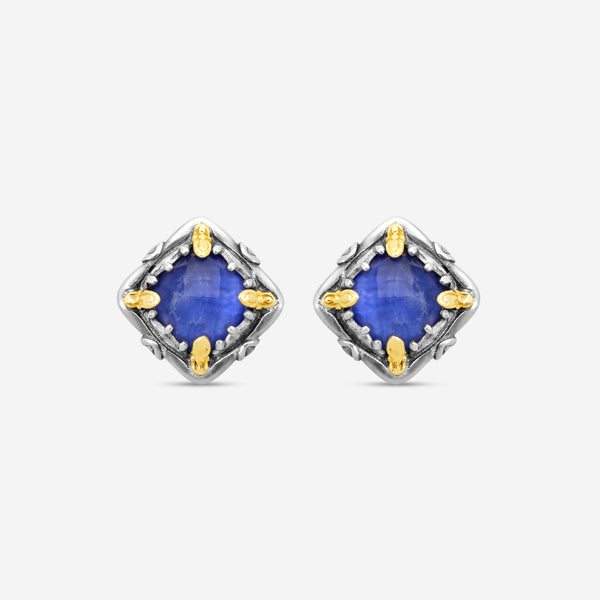 KONSTANTINO - "Gen K" Sterling Silver & 18k Yellow Gold, Sodalite Doublet Earrings (SOD: 7.50mm) - SKKJ685-562

Earring Dimensions: 0.44 in. - THE SOLIST