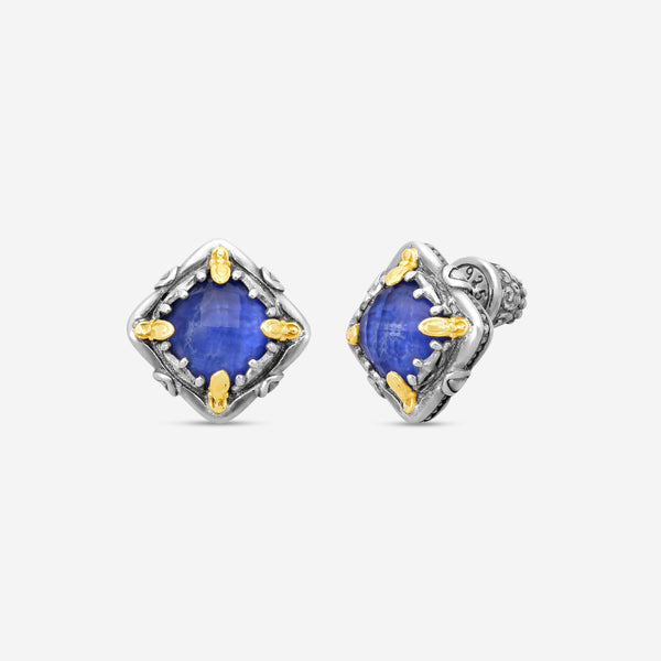 KONSTANTINO - "Gen K" Sterling Silver & 18k Yellow Gold, Sodalite Doublet Earrings (SOD: 7.50mm) - SKKJ685-562

Earring Dimensions: 0.44 in. - THE SOLIST