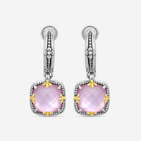 KONSTANTINO - "Gen K 2" Sterling Silver & 18k Yellow Gold, Pink Corundum Doublet Earrings (COR: 10mm) - SKKJ720-652

Earring Dimensions: 1.19 x 0.50 in. - THE SOLIST