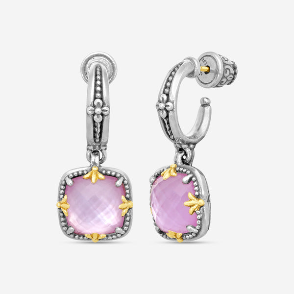 KONSTANTINO - "Gen K 2" Sterling Silver & 18k Yellow Gold, Pink Corundum Doublet Earrings (COR: 10mm) - SKKJ720-652

Earring Dimensions: 1.19 x 0.50 in. - THE SOLIST