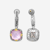 KONSTANTINO - "Gen K 2" Sterling Silver & 18k Yellow Gold, Pink Corundum Doublet Earrings (COR: 10mm) - SKKJ720-652

Earring Dimensions: 1.19 x 0.50 in. - THE SOLIST