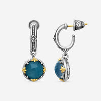 KONSTANTINO - "Gen K 2" Sterling Silver & 18k Yellow Gold, Blue Spinel Doublet Earrings (SPN: 10mm) - SKKJ721-650

Earring Dimensions: 1.19 x 0.50 in. - THE SOLIST