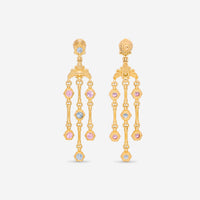 Konstantino Melissa 18K Yellow Gold, Sapphire Chandelier Earrings SKMK03114-18KT-423 - THE SOLIST