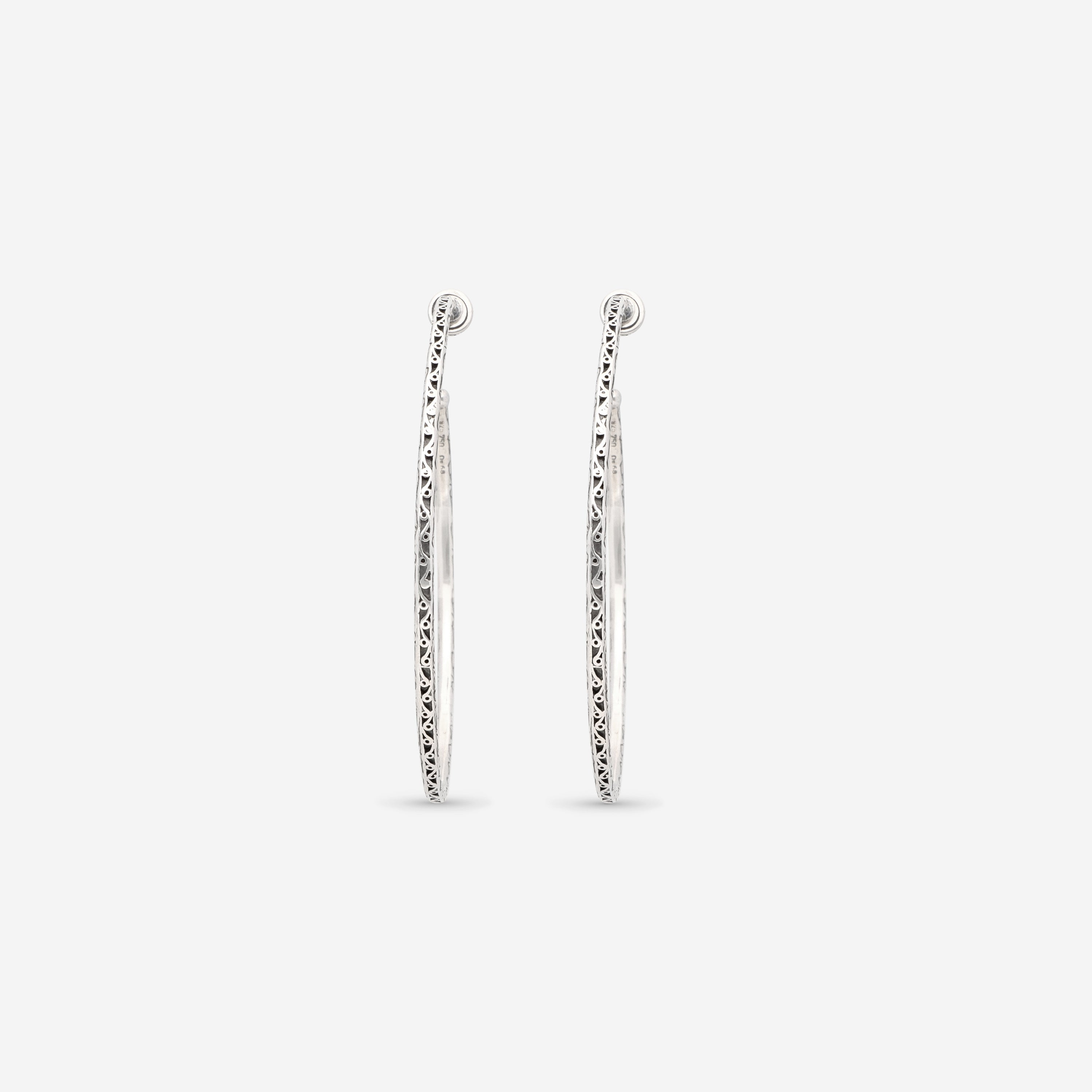 Konstantino Sterling Silver Classic Hoop Earrings SKMK2910-131 - THE SOLIST
