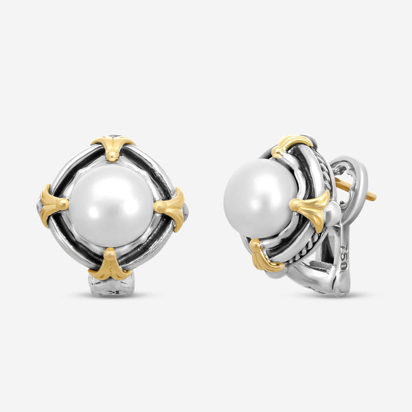 KONSTANTINO - "Kleos" Sterling Silver & 18k Yellow Gold, Cultured Pearl Earrings (PRL: 7.5mm) - SKMK3171-122

Earring Dimensions: 0.38 in. - THE SOLIST