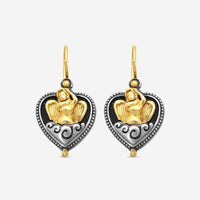 Konstantino Angelic Sterling Silver & 18K Yellow Gold Drop Earrings SKMK3185-130 - THE SOLIST