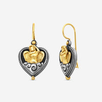 Konstantino Angelic Sterling Silver & 18K Yellow Gold Drop Earrings SKMK3185-130 - THE SOLIST