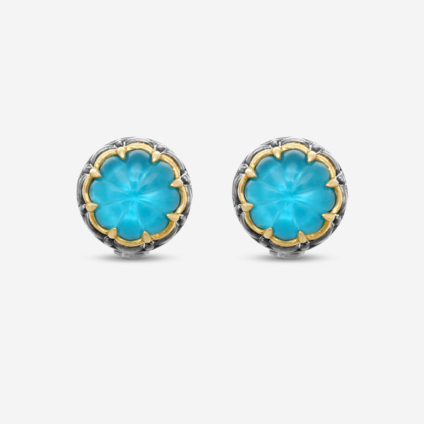 KONSTANTINO - "Angelic" Sterling Silver & 18k Yellow Gold, Silka Doublet Earrings (SIL: 9mm) - SKMK3187-370

Earring Dimensions: 0.50 in. - THE SOLIST